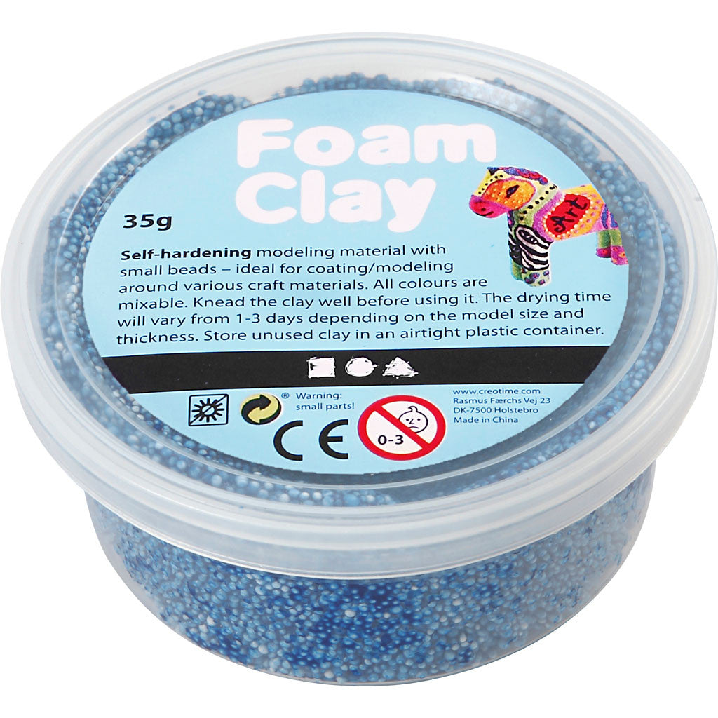 Foam clay μπλε γκλίτερ, 35 γρ.