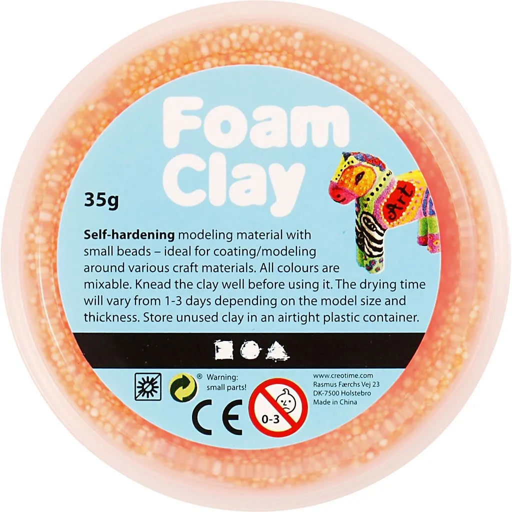 Foam clay neon πορτοκαλί, 35 γρ.