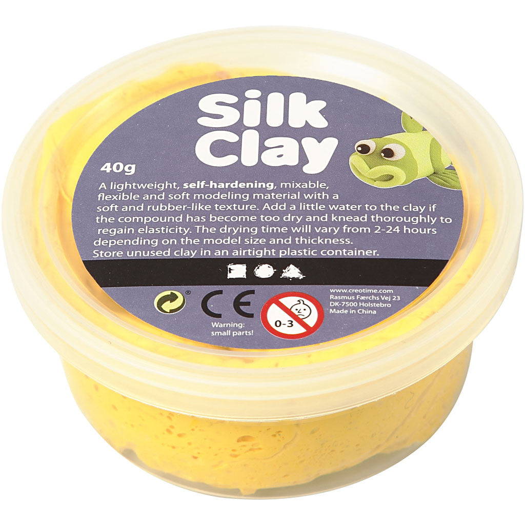 Silk clay κίτρινο, 40 γρ.