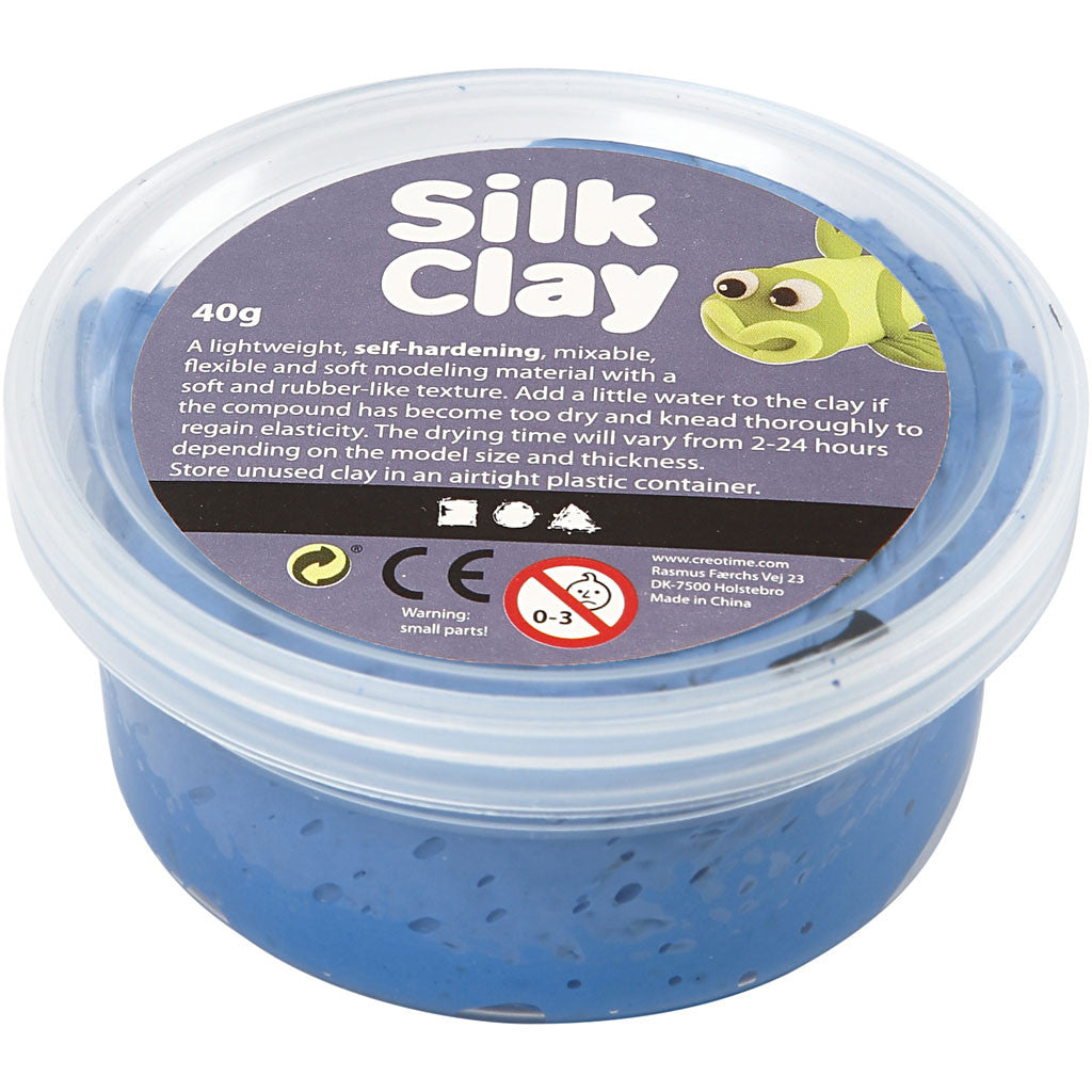 Silk clay μπλε, 40 γρ.