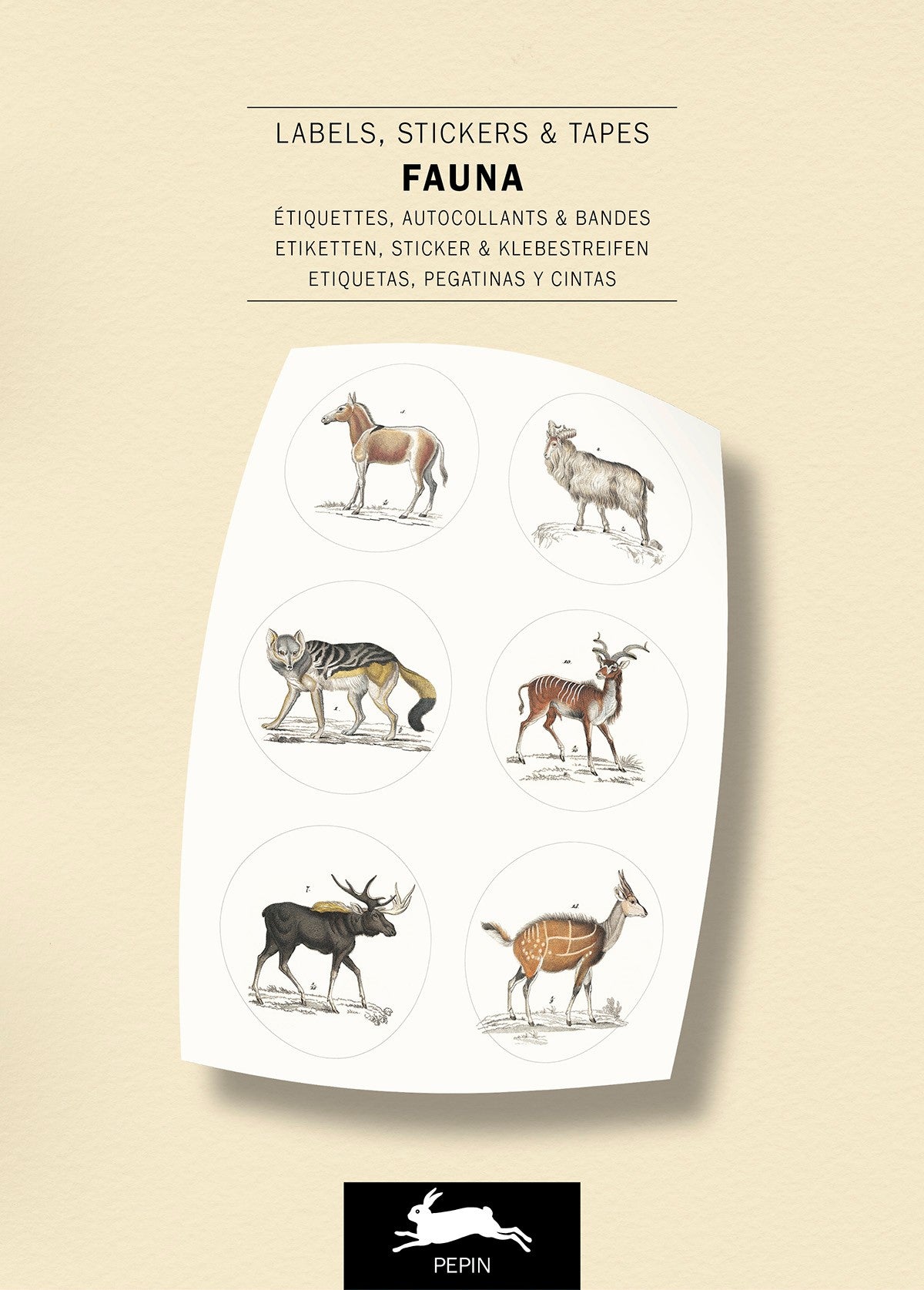 Βιβλίο με ετικέτες και αυτοκόλλητα - Fauna