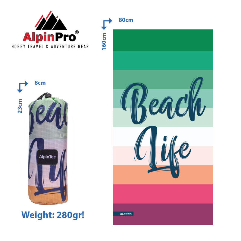 Πετσέτα με θήκη Microfiber Beach Life