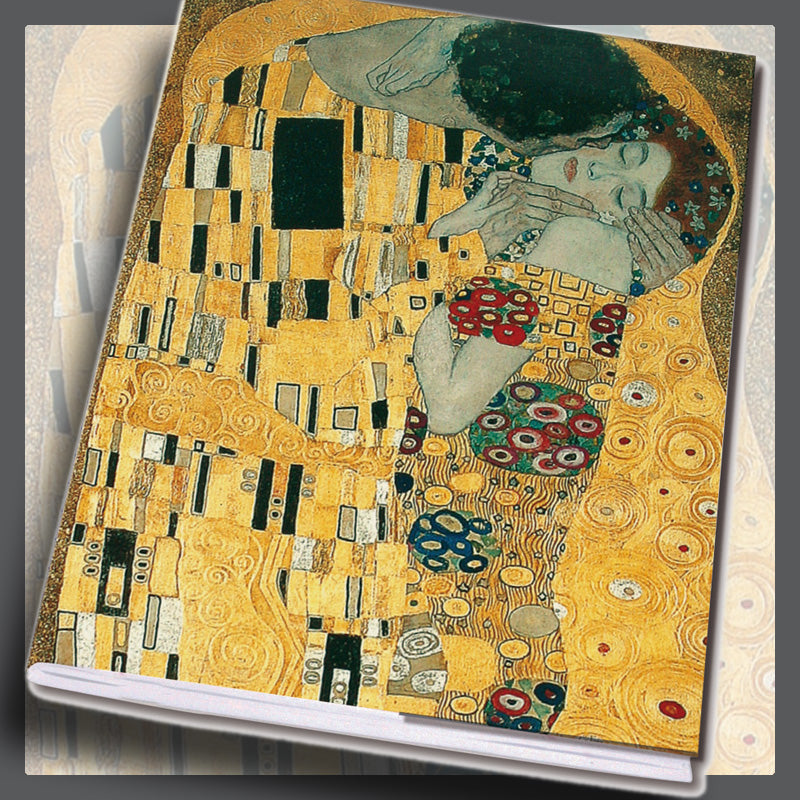 Τετράδιο Α5 καρφίτσα - Φιλί Klimt