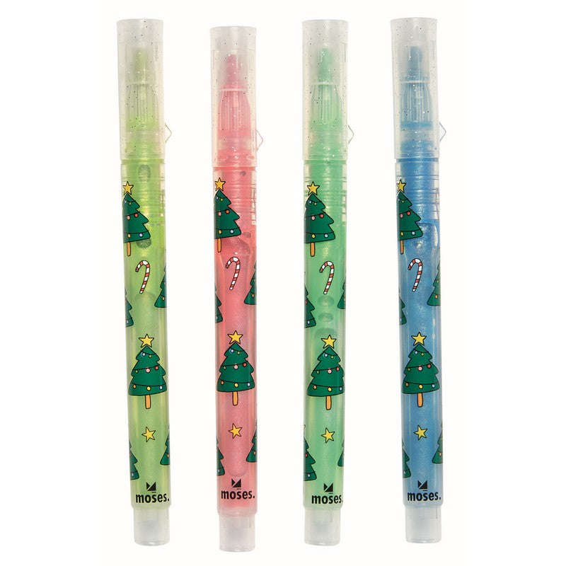 4 μαρκαδόροι με glitter σε σετ