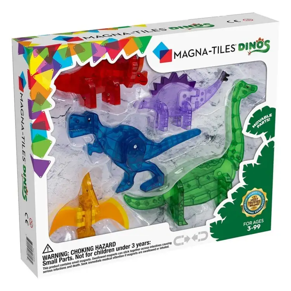 Μαγνητικό Παιχνίδι 5 κομματιών Dinos Magna-Tiles