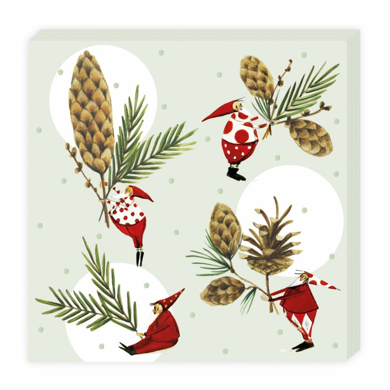 Μικρές χαρτοπετσέτες Κουκουνάρια