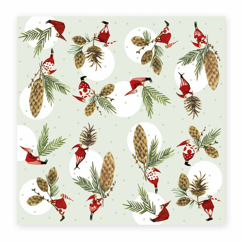 Μικρές χαρτοπετσέτες Κουκουνάρια