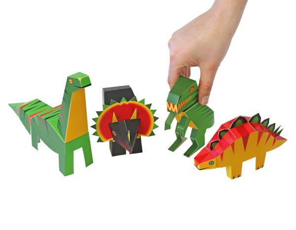 Κατασκευάζω δεινόσαυρους από χαρτί