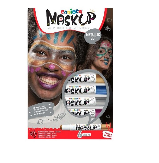 Face painting σε 6 χρώματα Carioca (metallic set)