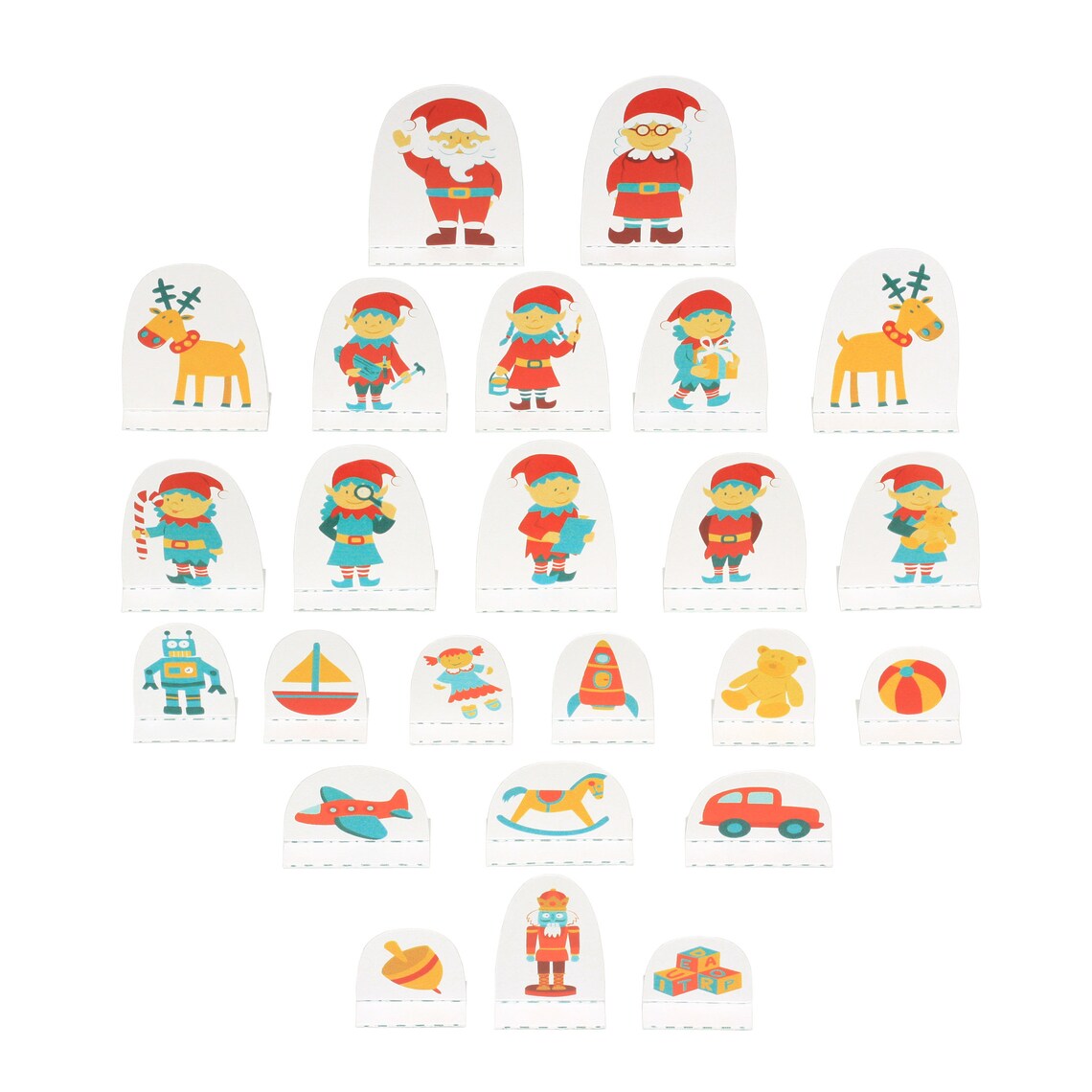 Κατασκευάζω επιτραπέζιο παιχνίδι από χαρτί - Το εργαστήριο του Αϊ Βασίλη Advent Calendar