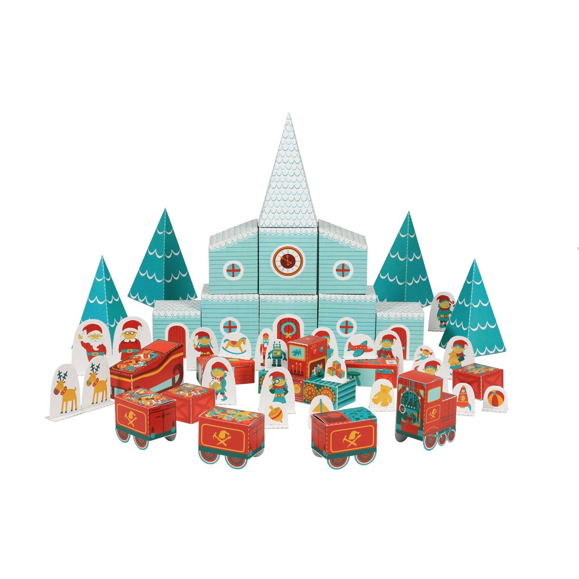 Κατασκευάζω επιτραπέζιο παιχνίδι από χαρτί - Το εργαστήριο του Αϊ Βασίλη Advent Calendar