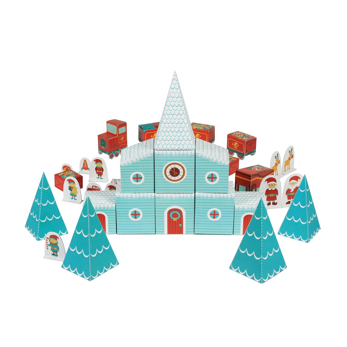 Κατασκευάζω επιτραπέζιο παιχνίδι από χαρτί - Το εργαστήριο του Αϊ Βασίλη Advent Calendar