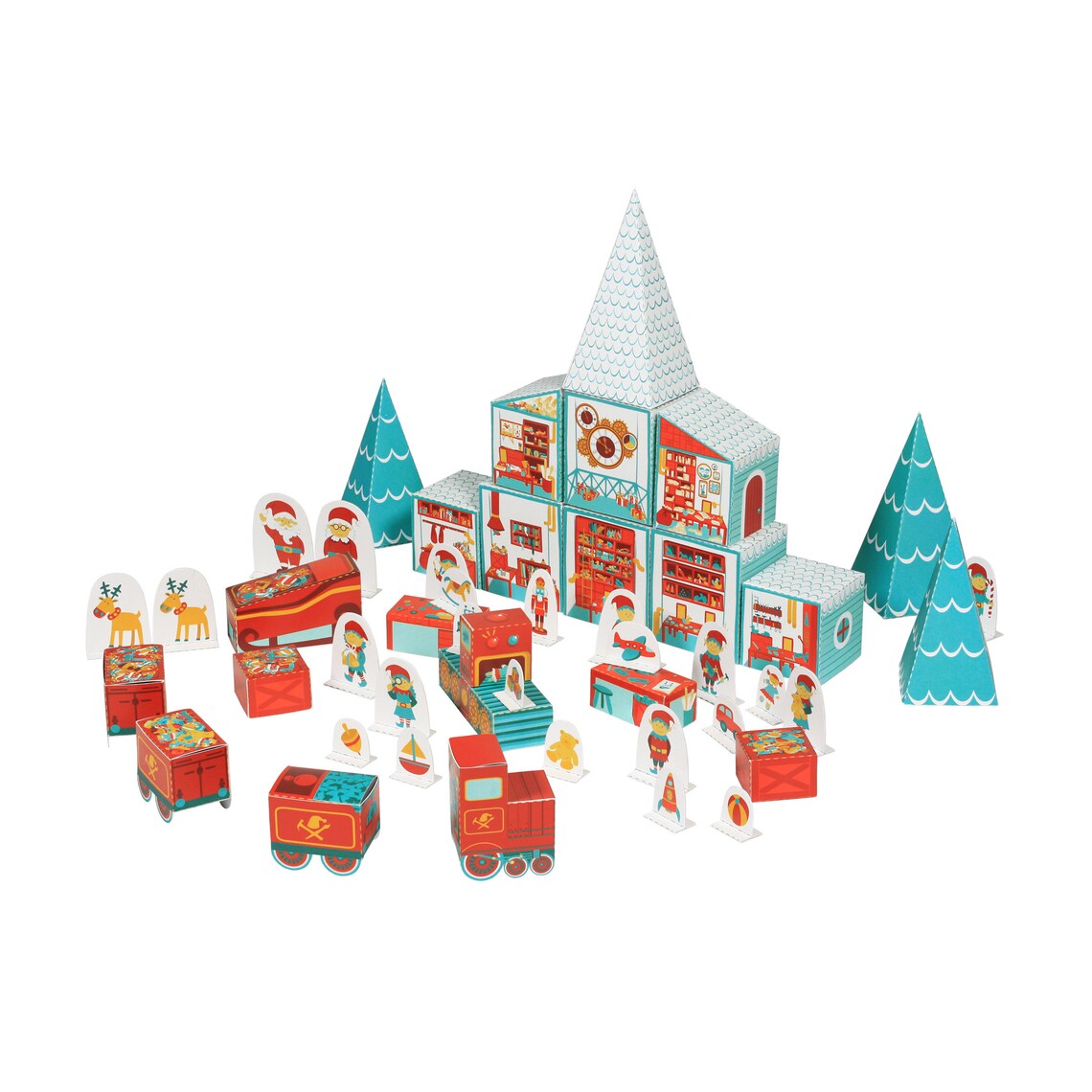 Κατασκευάζω επιτραπέζιο παιχνίδι από χαρτί - Το εργαστήριο του Αϊ Βασίλη Advent Calendar