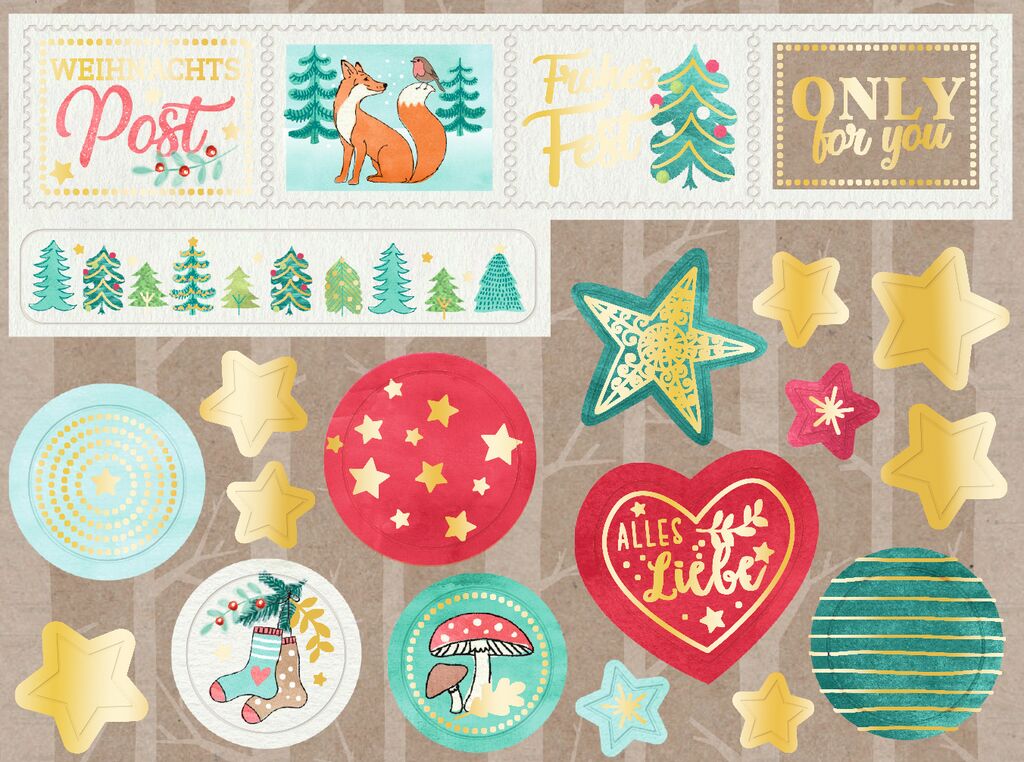 Χριστουγεννιάτικο σετ αλληλογραφίας