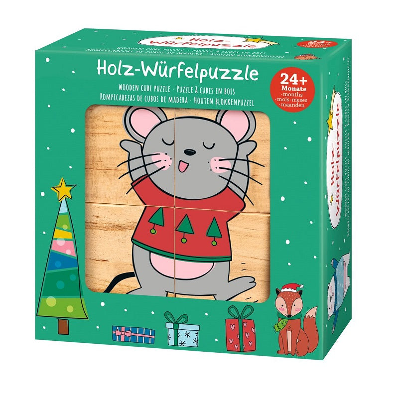 Ξύλινο παζλ "Χριστουγεννιάτικοι φίλοι"