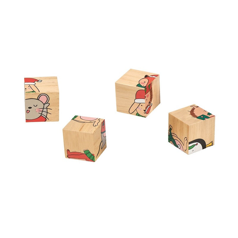 Ξύλινο παζλ "Χριστουγεννιάτικοι φίλοι"