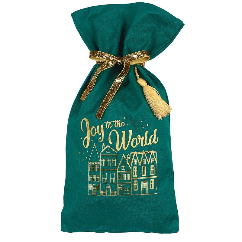 Χριστουγεννιάτικη τσάντα δώρου από οργανικό βαμβάκι