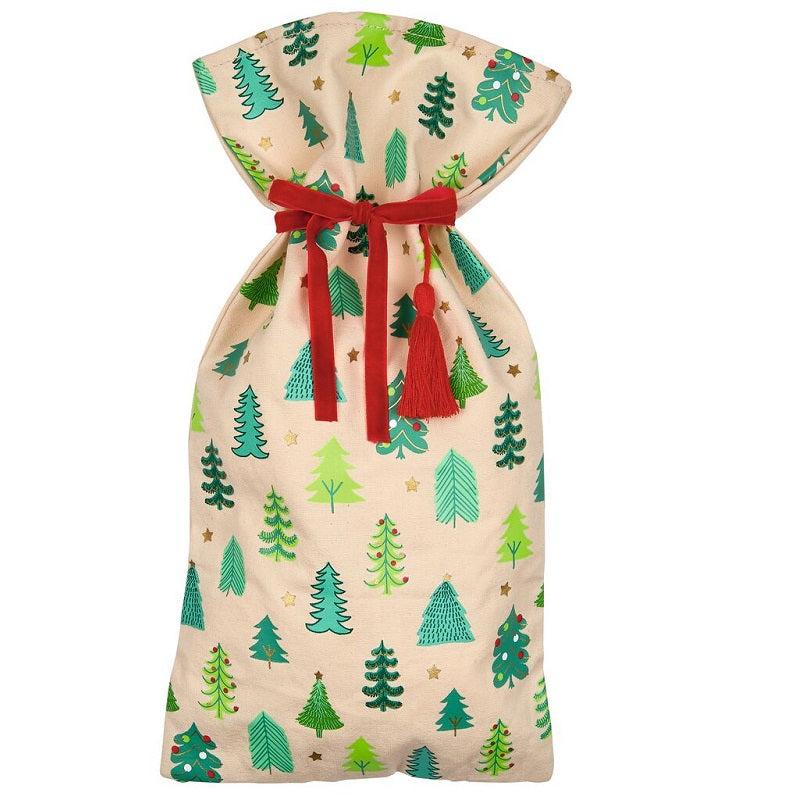 Χριστουγεννιάτικη τσάντα δώρου από οργανικό βαμβάκι