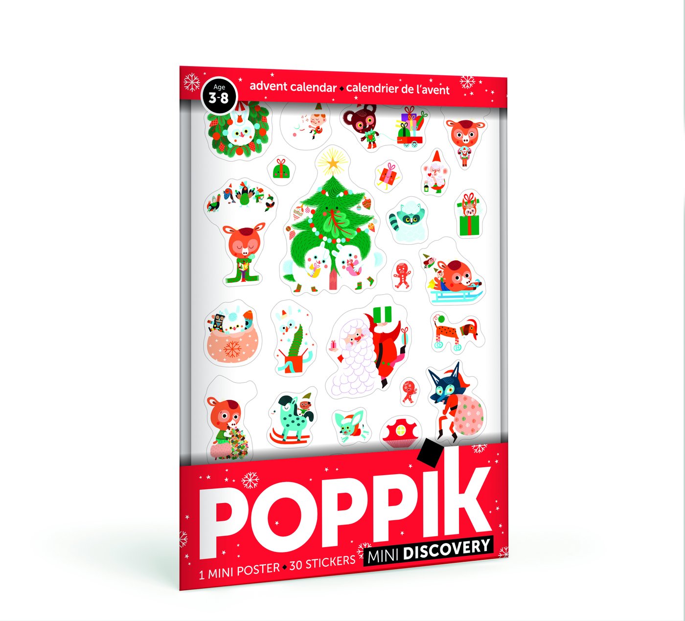 Mini Πόστερ με 30 αυτοκόλλητα - Χριστούγεννα