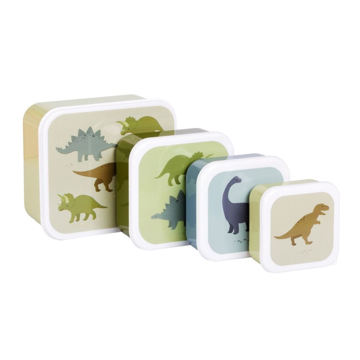 Σετ 4 δοχεία φαγητού "Dinosaurs"