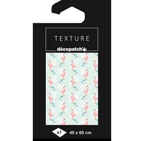 Decopatch χαρτί 40X60 εκ. foil flamingo